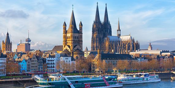 Boat in Cologne Germany